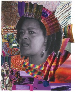 Exhale.  Collage by Alexis Pauline Gumbs for Toni Cade Bambara. 